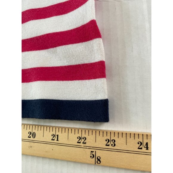 Jones New York Pink, Blue and Navy Stripe Nautical Festive Modal Tank Size 1X - Picture 8 of 8